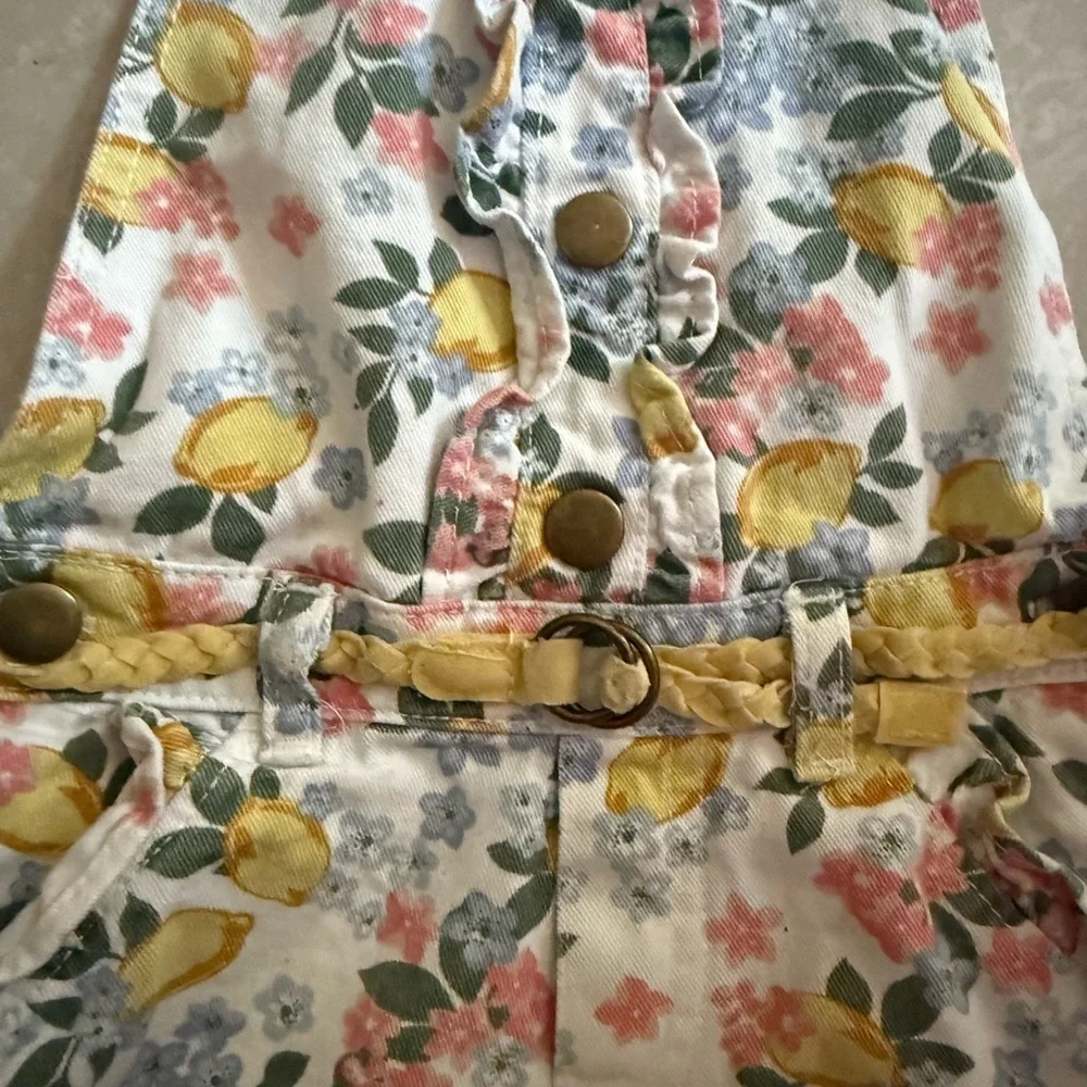 Floral Kids Overalls